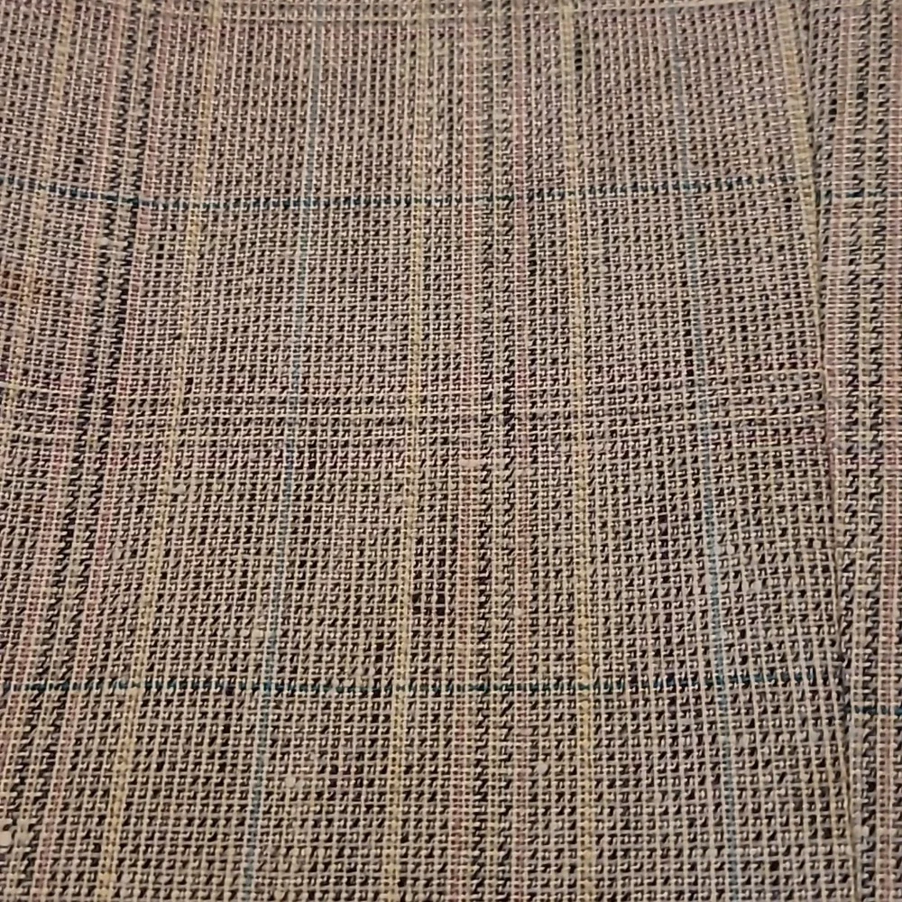 NWOT VTG Giovanni Bellini Grey Mutli Colored Plaid Wool 3/4 Sleeved Blazer - Picture 7 of 12